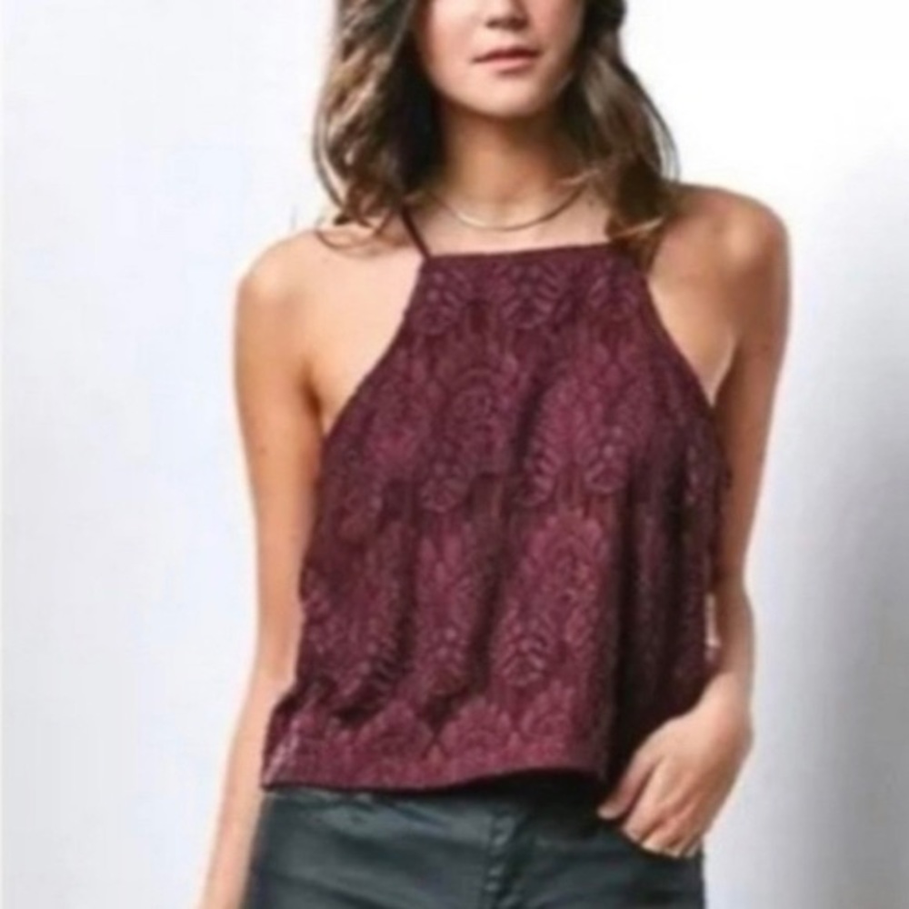 Kendall and Kylie Lace Crop Top